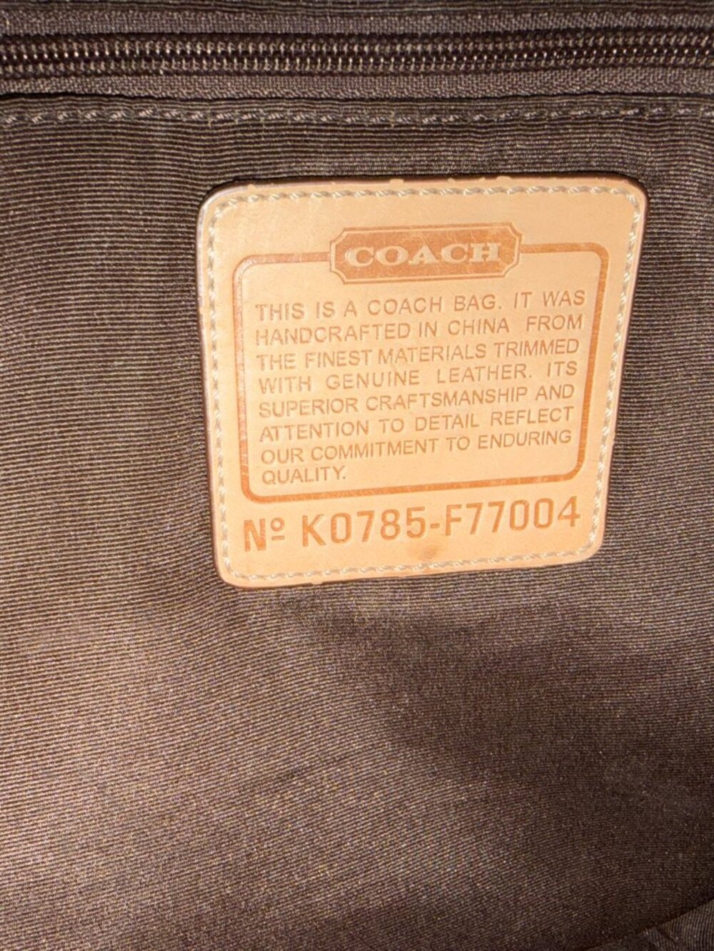 Coach Hudson Signature Jacquard Messenger/Baby Bag - Picture 3 of 10